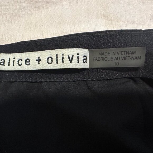 Alice + Olivia Elana Skirt with Crystal Trim - Picture 3 of 8